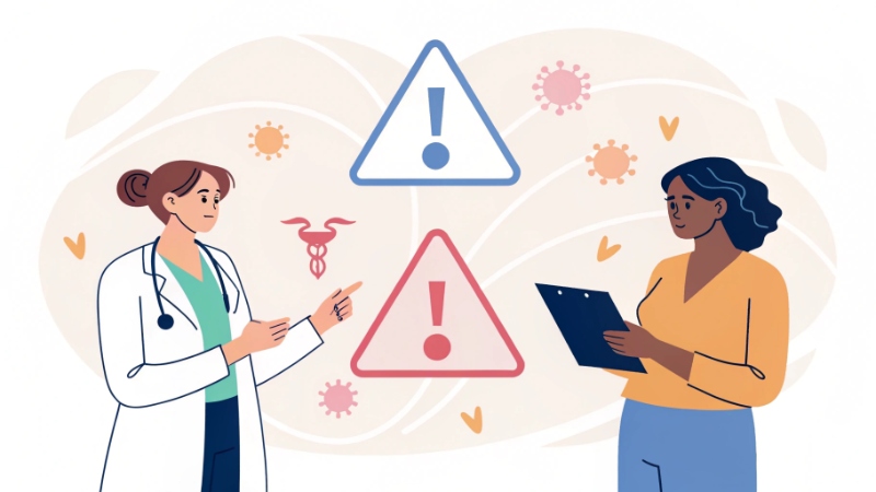 تغير لون ورائحة الإفرازات المهبلية كعلامة على وجود مشكلة صحية