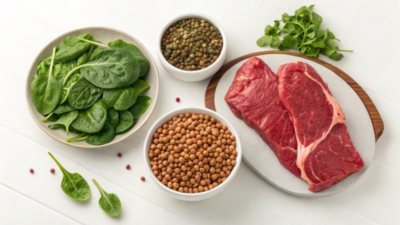 أطعمة غنية بالحديد لدعم مخزون الحديد في الجسم