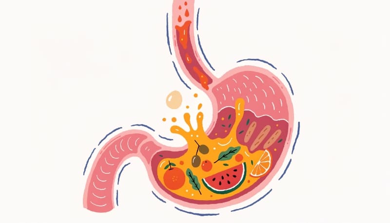 تناول الطعام قبل النوم وتأثيره على ارتجاع المعدة