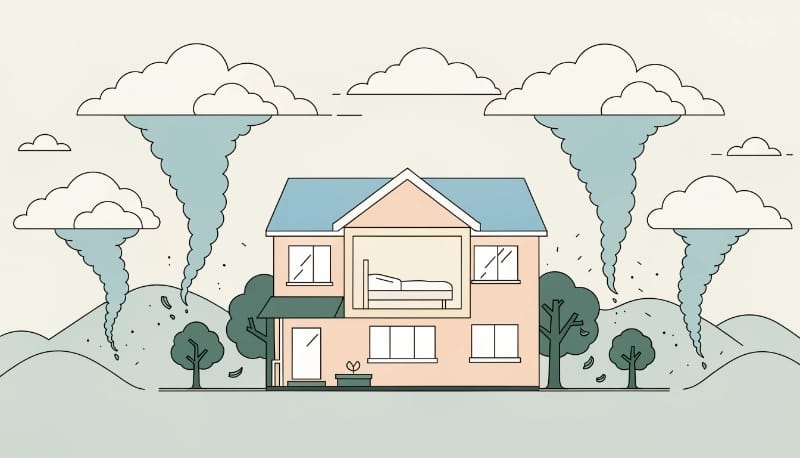 أفضل مكان آمن داخل المنزل أثناء الإشعاع