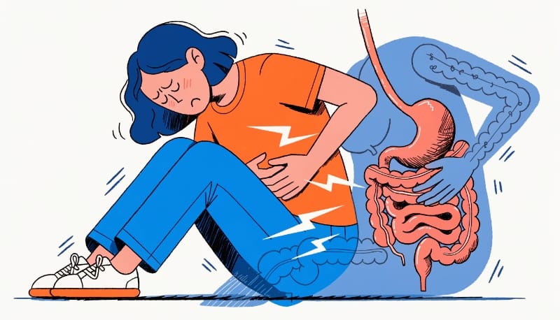 ألم المعدة بسبب القلق