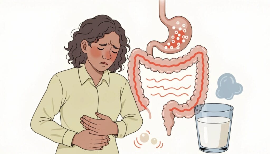 عدم تحمل اللاكتوز وأعراضه الهضمية
