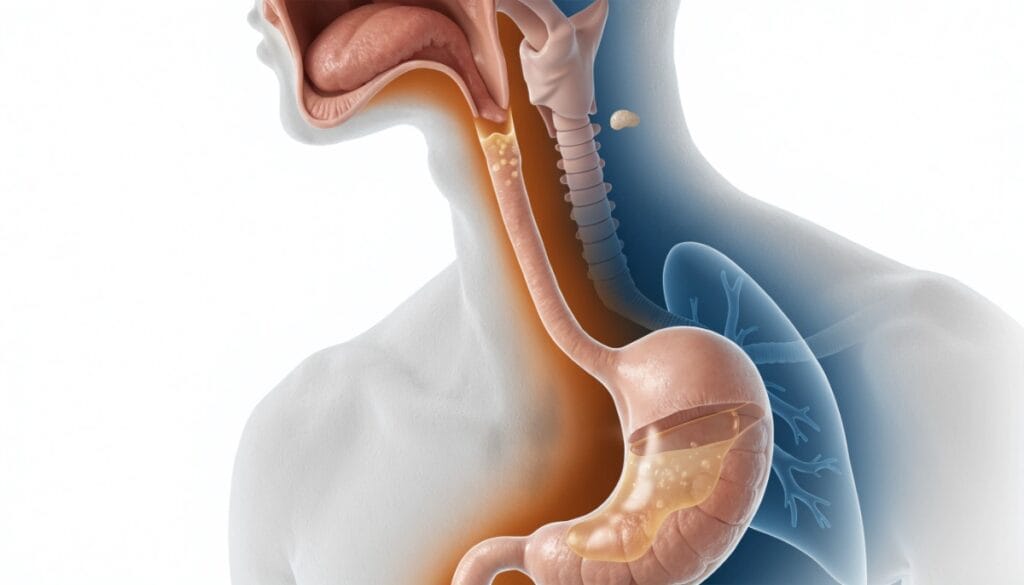 الكحة بعد الأكل: 8 أسباب من المعدة إلى الجهاز التنفسي